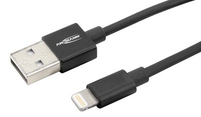 ANSMANN Daten- & Ladekabel, Apple-Lightning - USB-A, 120 cm