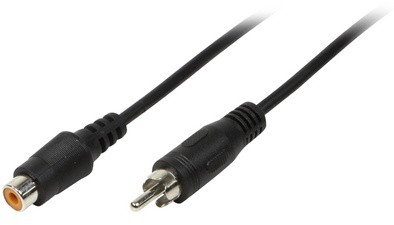 LogiLink Audiokabel, Cinchstecker - Cinchkupplung, 10 m