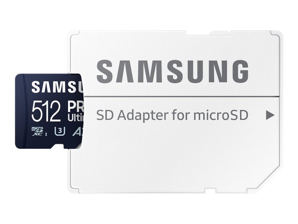 SAMSUNG PRO Ultimate 512 GB microSD-Speicherkarte mit SD-Karten-Adapter MB-MY512SA/WW