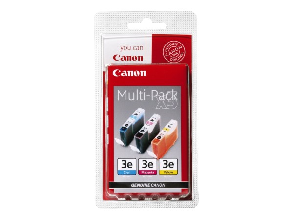 CANON BCI 3E Color Multipack Gelb, Cyan, Magenta Tintenbehälter 4480A262