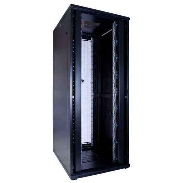 DSIT 42 HE 19? Serverschrank, mit perforierten Doppelflügeltüren vorne und DS8242DD