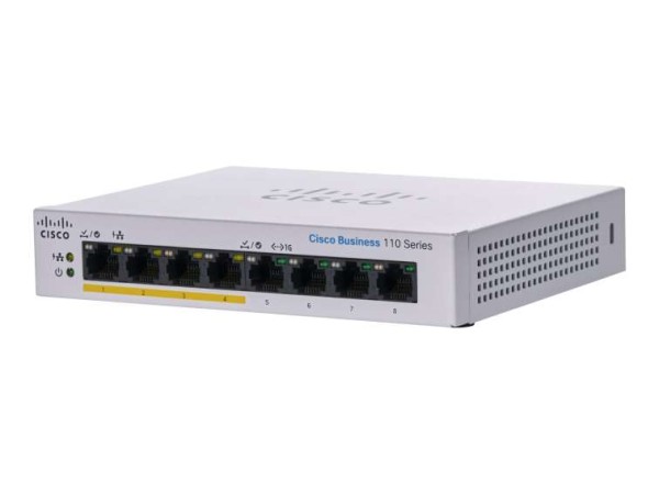 CISCO SYSTEMS CISCO CBS110 Unmanaged 8-port GE CBS110-8PP-D-EU