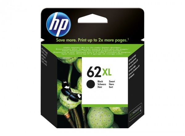 HP 62XL Black Ink Cartridge 12ml 600Seiten Schwarz Tintenpatrone