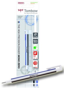 Tombow Radierstift "MONO zero", runde Spitze, Blisterkarte