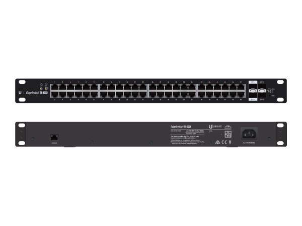 UBIQUITI NETWORKS Ubiquiti EdgeSwitch 48, 500W, 48 Gigabit RJ45 Ports, 2 SF ES-48-500W