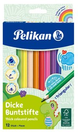 Pelikan Dreikant-Buntstifte dick, 12er Kartonetui