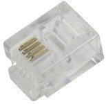 LogiLink RJ11 Stecker für Flachbandkabel, ungeschirmt