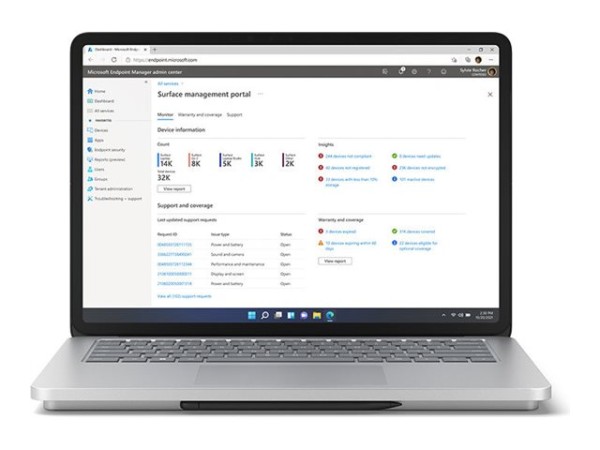 MICROSOFT Surface Laptop Studio 2 36,6cm (14,4") i7-13800H 32GB 1TB W11P Z1J-00004