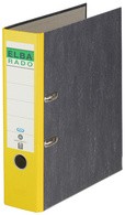 ELBA Ordner rado Wolkenmarmor, Rückenbreite: 80 mm, gelb