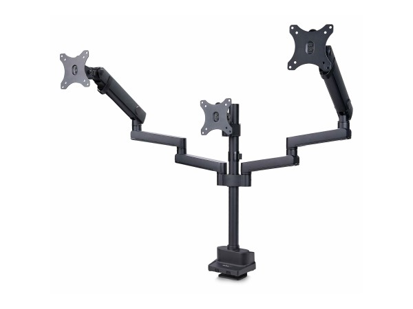 STARTECH.COM Monitortischhalterung fur 3 Monitore 68,58cm 27Zoll VESA 75x75 3MP2AG-MONITOR-ARM