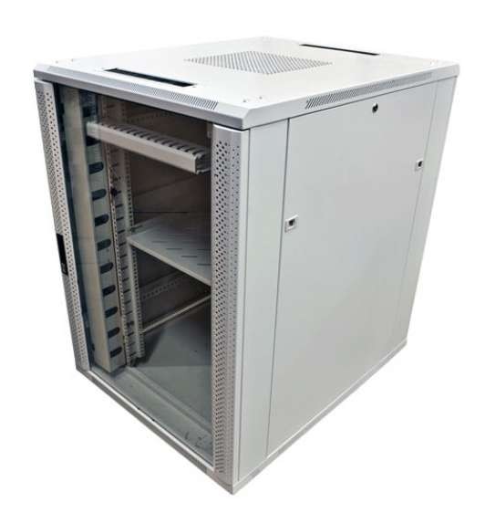 ALLNET 19""Schrank, 32HE, B800/T 800mm, Glastür, Lichtgrau, SNB-Serie, ALL-SNB8832BDGRAU