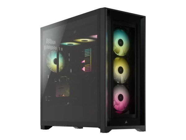 CORSAIR CORSAIR iCUE 5000X RGB Midi-Tower, Tempered Glass - schwarz
