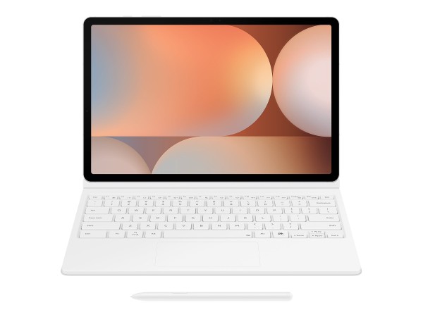 SAMSUNG Book Cover Keyboard für Tab S10+/S9+/S9 FE+ White EF-DX825BWGGDE