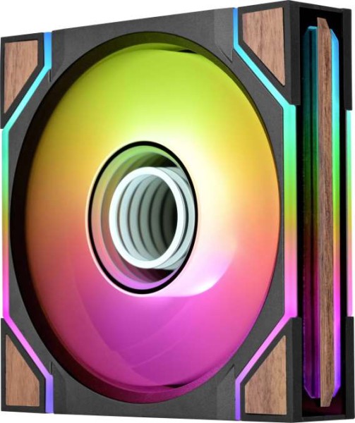 THERMALTAKE SWAFAN 120EX Infinity ARGB Wood Edition 120mm 3er Pack schwarz CL-F250-PL12SW-A