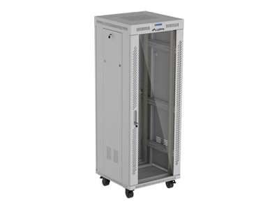 LANBERG 19" 32U 600x600 freist. LCD Glastür V2 (FlatPack) gr FF01-6632-12SL