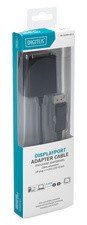 DIGITUS Adapterkabel, DisplayPort - DVI-I, 0,15 m, schwarz