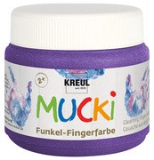 KREUL Funkel-Fingerfarbe "MUCKI", drachen-silber, 150 ml
