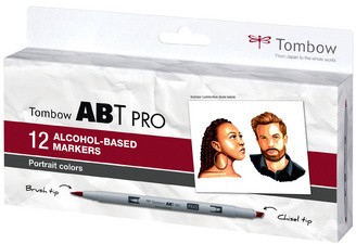 Tombow Marker ABT PRO, 12er Set Portrait Colors