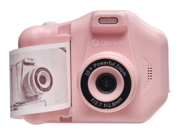 INTER SALES DENVER KPC-1370 rosa Kinderkamera mit Drucker