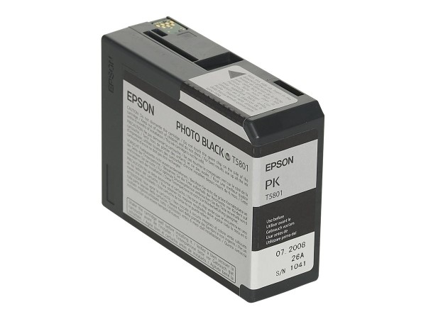 EPSON T5801 Photo schwarz Tintenpatrone C13T580100