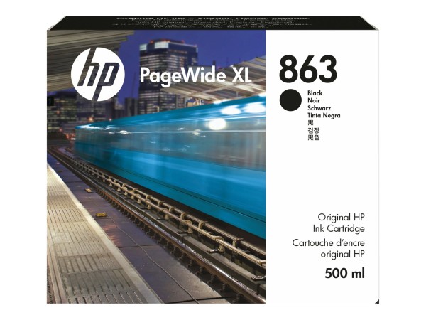 HP Ink/863 500ml PageWide XL BK F9K41A