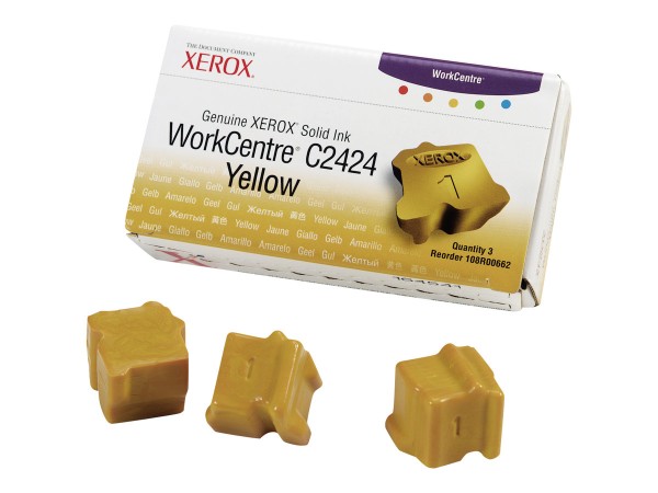 XEROX Genuine Xerox WorkCentre C2424 3 Gelb feste Tinten 108R00662