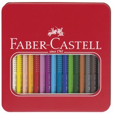 FABER-CASTELL Dreikant-Buntstifte Jumbo GRIP, 16er Etui