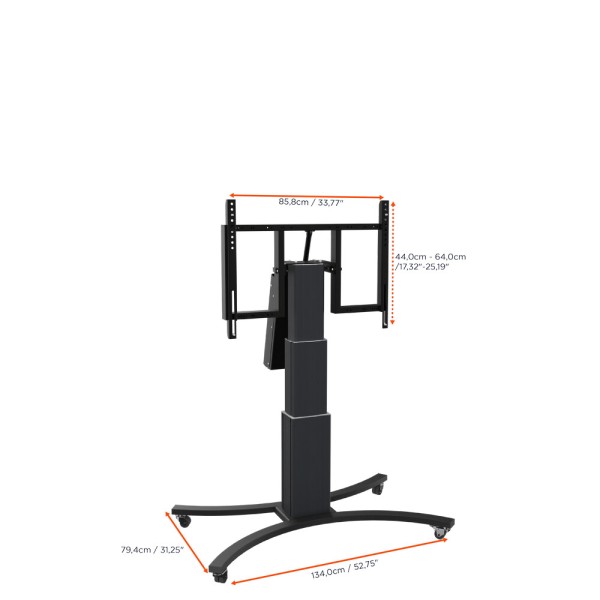 CELEXON CELEXON Expert elektrisch höhenverstellbarer Display-Rollwagen Adjust-V4275B mit Kippfunktion - 70c