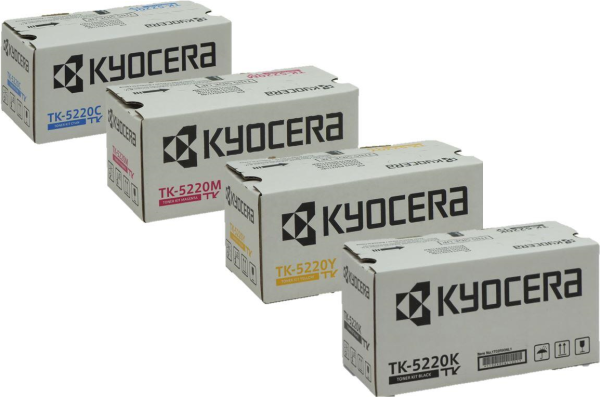KYOCERA KYOCERA Original TK-5220 Toner - 4er Multipack cyan magenta gelb schwarz - Original - Tonereinheit