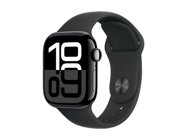 APPLE Watch Series 10 GPS + Cellular 42mm Jet Black Aluminium Case with Bla MWX73QF/A