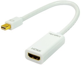 LogiLink Adapter, Mini DisplayPort Stecker- HDMI Kupplung