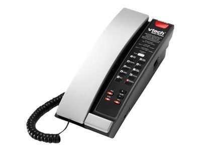 ALCATEL A2211, schwarz-silber, 1 Leitung, 5 Kurzwahltasten 3JE40012AA