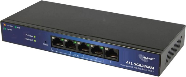 ALLNET ALLNET ALL-SG8245PM Netzwerk Switch RJ45 5 Port 1.000 MBit/s PoE-Funktion