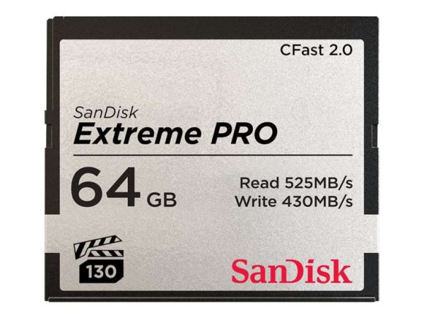 SANDISK EXTREME PRO CFAST 2.0 SDCFSP-064G-G46D