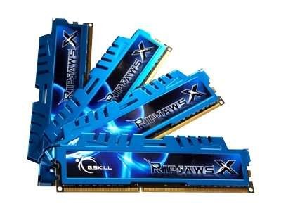 DDR3-RAM 32GB Kit (4x8GB) PC3-12800U CL9 G.Skill RipjawsX F3-1600C9Q-32GXM
