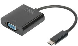 DIGITUS USB 3.1 Grafikadapter, USB-C - VGA, schwarz