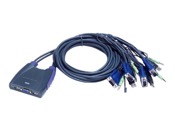 ATEN CS64US KVM Switch VGA, USB, Audio, 4 Ports CS64US