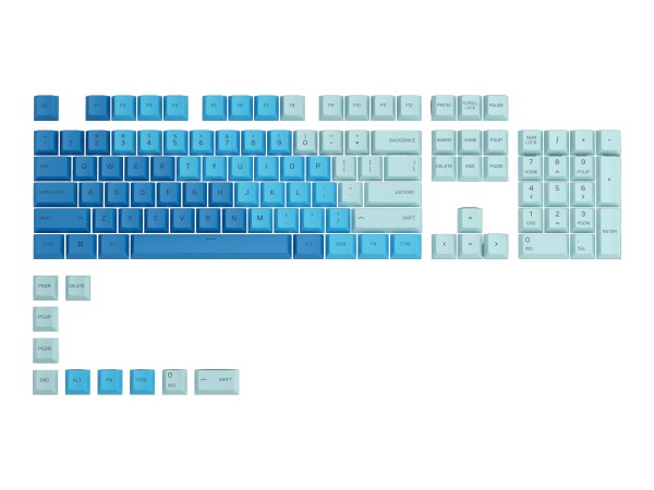 GLORIOUS GLORIOUS GPBT Keycaps - 114 PBT Tastenkappen, ANSI, US-Layout, Caribbean Ocean (GLO-KC-GPBT-CO)
