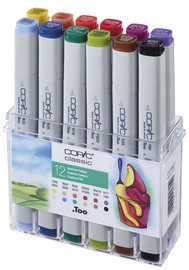 COPIC Marker classic, 12er Set Sommerfarben