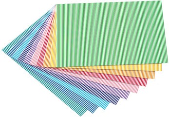folia Motivkarton "Streifen klein", 500 x 700 mm, 300 g/qm