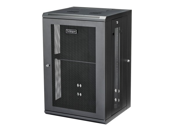 STARTECH.COM STARTECH.COM 18HE Wandmontage Server Rack - bis zu 51cm tief - Gehäuse mit Scharnier