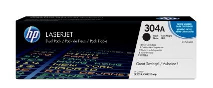 HP 304A 2er Pack Schwarz LaserJet Tonerpatrone (CC530AD) CC530AD