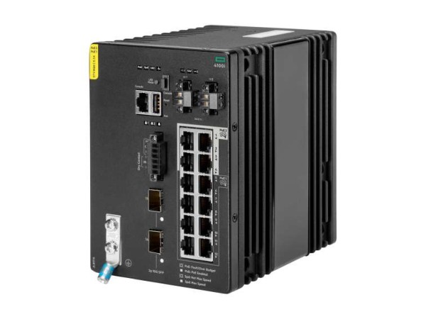 HP ENTERPRISE HPE Aruba 4100i 12G CL4/6 POE 2SFP+ DIN Sw JL817A