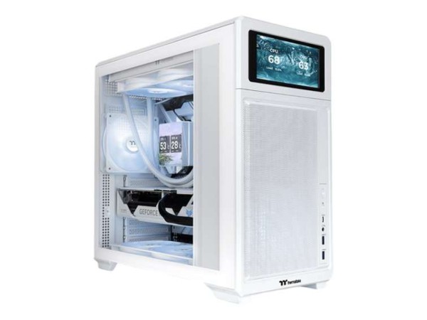 THERMALTAKE Midi TR300 TG (weiß, Tempered Glass) CA-11M-00M6WN-00