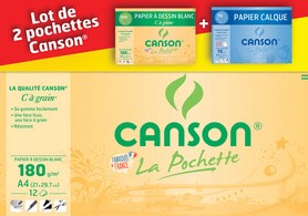 CANSON Zeichenpapier + Transparentpapier, 2er Set