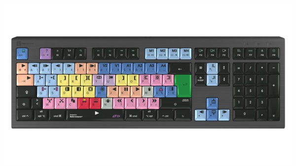 LOGIC-KEYBOARD LKB-MCOM4-A2M-FR Tastatur USB AZERTY Französisch Schwarz LKB-MCOM4-A2M-FR