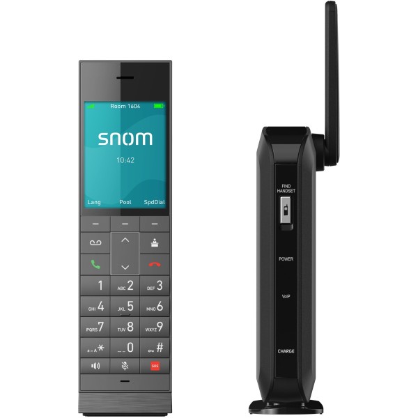 SNOM TECHNOLOGY HM201 IP-DECT-Bundle mit Basistation und Mobilteil 7006