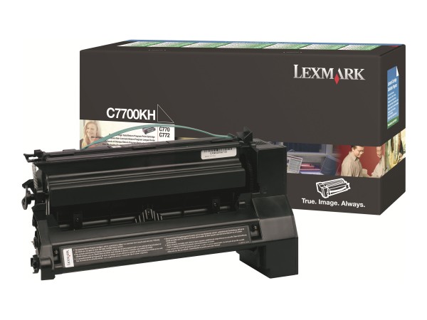 LEXMARK Schwarz Tonerpatrone LCCP, LRP C7700KH