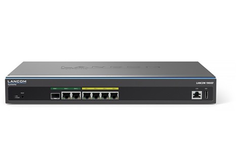 Lancom 1900EF Eingebauter Ethernet-Anschluss Schwarz Kabelrouter