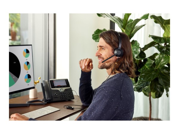 CISCO CISCO Headset 321 USB, Wired Single On-Ear Headphones